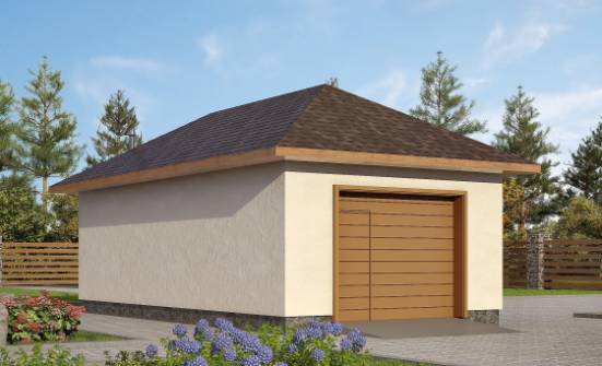 040-001-П Проект гаража из газобетона Невельск | Проекты одноэтажных домов от House Expert