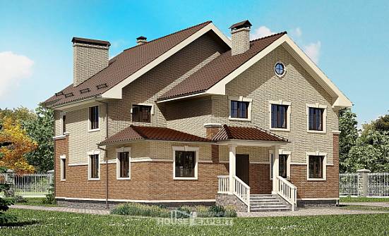 300-004-Л Проект двухэтажного дома, уютный дом из газосиликатных блоков Оха | Проекты домов от House Expert