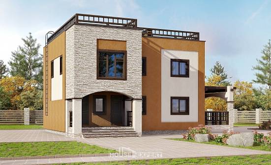 150-010-Л Проект двухэтажного дома, классический дом из кирпича Южно-Сахалинск | Проекты домов от House Expert