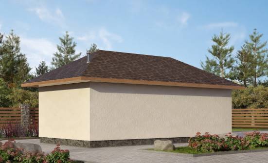 040-001-П Проект гаража из газобетона Невельск | Проекты одноэтажных домов от House Expert