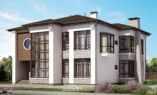 300-005-П Проект двухэтажного дома, большой дом из кирпича Холмск | Проекты домов от House Expert