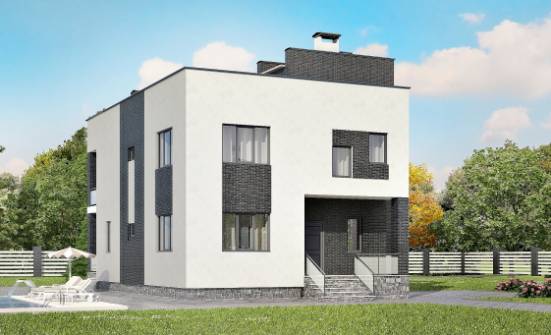 225-001-П Проект двухэтажного дома, классический коттедж из газосиликатных блоков Холмск | Проекты домов от House Expert