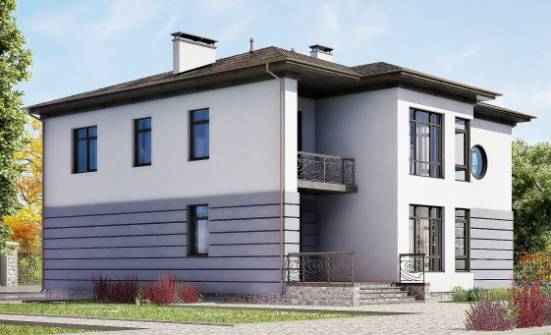 300-006-Л Проект двухэтажного дома, гараж, уютный дом из кирпича Южно-Сахалинск | Проекты домов от House Expert