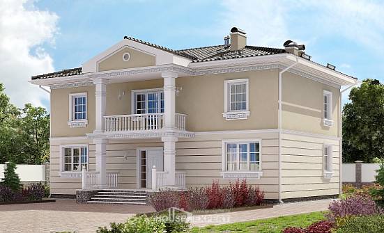 210-005-Л Проект двухэтажного дома, уютный дом из поризованных блоков Южно-Сахалинск | Проекты домов от House Expert