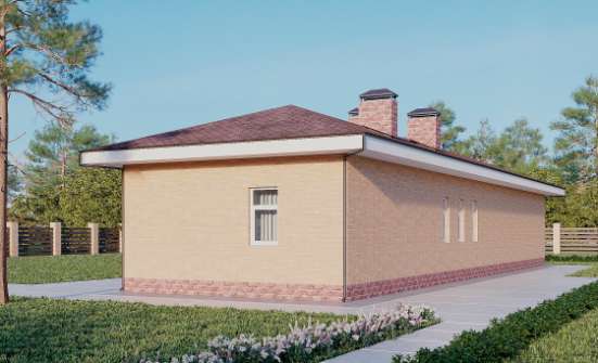 110-006-Л Проект бани из арболита Невельск | Проекты одноэтажных домов от House Expert