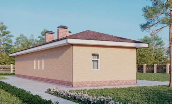 110-006-П Проект бани из бризолита Южно-Сахалинск | Проекты одноэтажных домов от House Expert