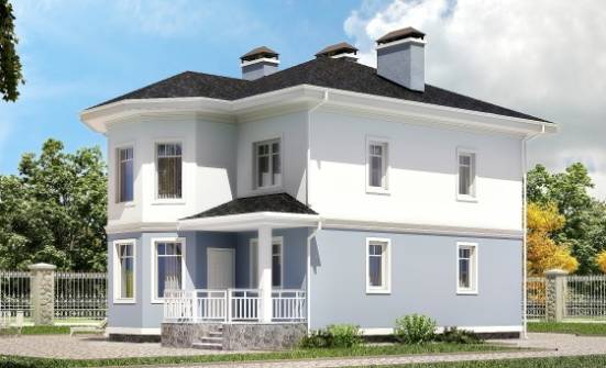 120-001-П Проект двухэтажного дома, скромный дом из пеноблока Оха | Проекты домов от House Expert