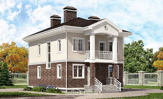 120-001-Л Проект трехэтажного дома, уютный дом из керамзитобетонных блоков Южно-Сахалинск | Проекты домов от House Expert