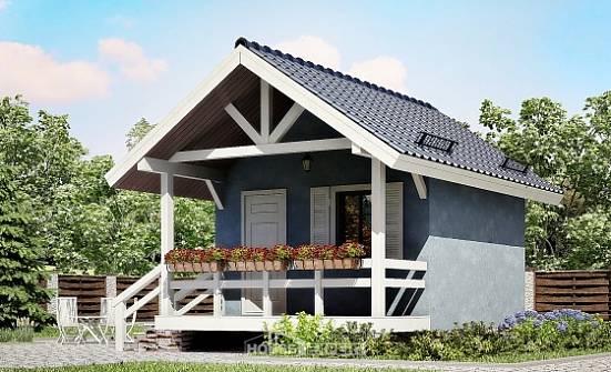 020-001-Л Проект одноэтажного дома, уютный коттедж из дерева Южно-Сахалинск | Проекты домов от House Expert