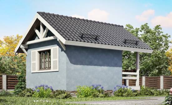 020-001-П Проект одноэтажного дома, компактный дом из дерева Холмск | Проекты домов от House Expert