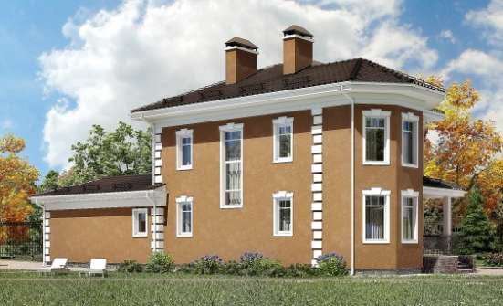 150-006-П Проект двухэтажного дома и гаражом, бюджетный коттедж из арболита Южно-Сахалинск | Проекты домов от House Expert