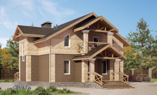 160-014-П Проект двухэтажного дома, скромный загородный дом из газосиликатных блоков Холмск | Проекты домов от House Expert