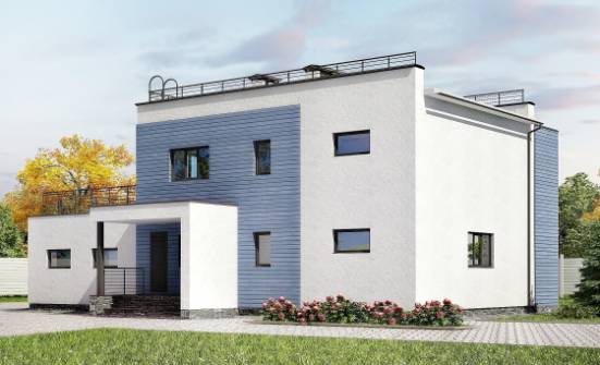180-012-Л Проект двухэтажного дома, гараж, уютный загородный дом из кирпича Южно-Сахалинск | Проекты домов от House Expert