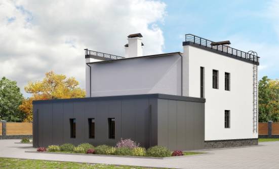 260-002-П Проект двухэтажного дома, гараж, просторный загородный дом из газосиликатных блоков Невельск | Проекты домов от House Expert