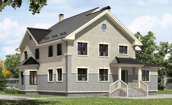 300-004-П Проект двухэтажного дома, красивый коттедж из керамзитобетонных блоков Оха | Проекты домов от House Expert