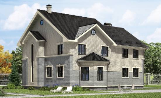 300-004-П Проект двухэтажного дома, красивый коттедж из керамзитобетонных блоков Оха | Проекты домов от House Expert
