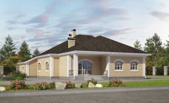 290-001-П Проект двухэтажного дома с мансардой, гараж, красивый загородный дом из кирпича Невельск | Проекты домов от House Expert