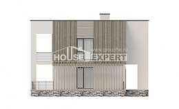 150-017-П Проект двухэтажного дома, доступный загородный дом из твинблока Холмск, House Expert