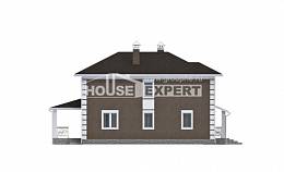 185-002-П Проект двухэтажного дома, скромный коттедж из газобетона Поронайск, House Expert