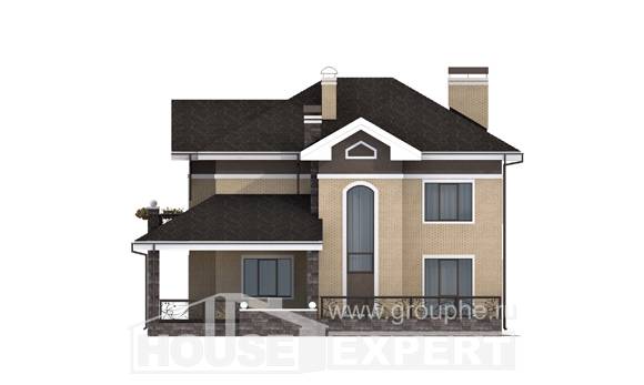 200-006-П Проект двухэтажного дома, классический домик из кирпича Поронайск, House Expert