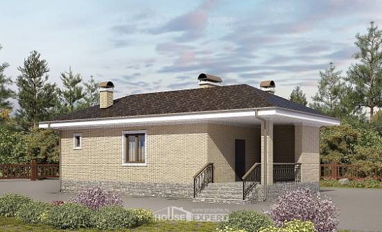 040-002-П Проект бани из теплоблока Невельск | Проекты домов от House Expert