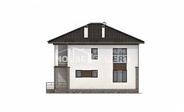 170-005-П Проект двухэтажного дома, экономичный загородный дом из газобетона Поронайск, House Expert