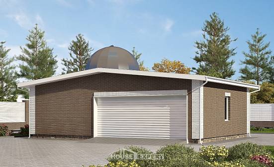 075-001-П Проект гаража из кирпича Оха | Проекты домов от House Expert