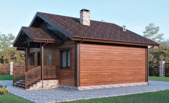 065-001-П Проект бани из бризолита Поронайск | Проекты одноэтажных домов от House Expert
