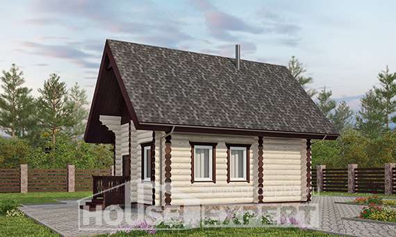 035-001-Л Проект бани из бревен Южно-Сахалинск, House Expert