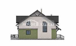 120-003-П Проект двухэтажного дома с мансардным этажом, доступный домик из керамзитобетонных блоков Холмск, House Expert