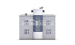 180-005-П Проект двухэтажного дома, простой загородный дом из бризолита Холмск, House Expert