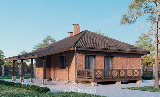 070-006-Л Проект одноэтажного дома, миниатюрный загородный дом из арболита Невельск | Проекты домов от House Expert