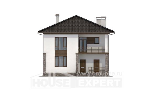 170-005-П Проект двухэтажного дома, уютный домик из керамзитобетонных блоков Холмск, House Expert
