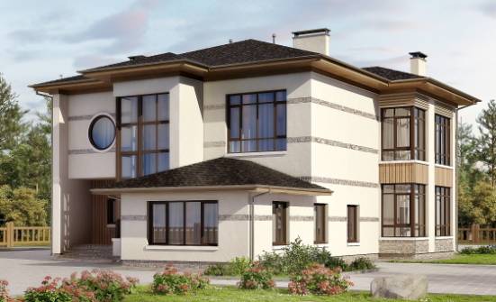 345-001-П Проект двухэтажного дома, уютный дом из блока Поронайск | Проекты домов от House Expert