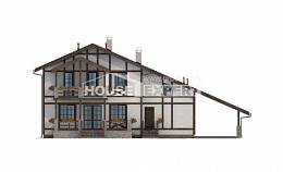 250-002-Л Проект двухэтажного дома мансардный этаж, гараж, простой домик из кирпича Холмск, House Expert
