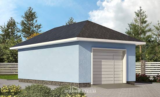040-001-Л Проект гаража из бризолита Оха | Проекты домов от House Expert