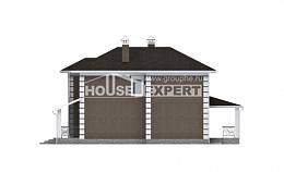 185-002-П Проект двухэтажного дома, скромный коттедж из пеноблока Поронайск, House Expert