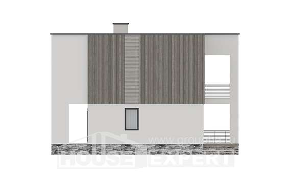 150-017-П Проект двухэтажного дома, доступный загородный дом из твинблока Невельск, House Expert