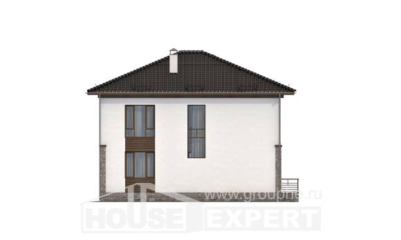 170-005-П Проект двухэтажного дома, современный коттедж из керамзитобетонных блоков, Оха