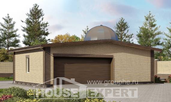 075-001-Л Проект гаража из кирпича Холмск, House Expert